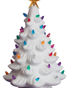 13" Lighted Tree w Base - Pre-Order