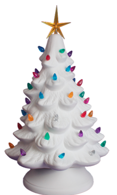13" Lighted Tree w Base - Pre-Order