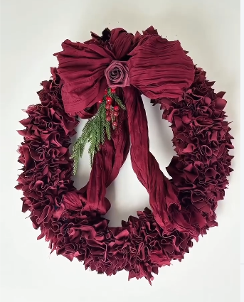 🍷🍂 Fabric Poke Wreath Workshop 🍂🍷
